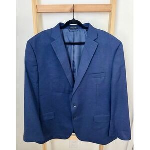 Shaquille O'Neal XLG Sport Coat Mens Big & Tall 52R Navy Jacket